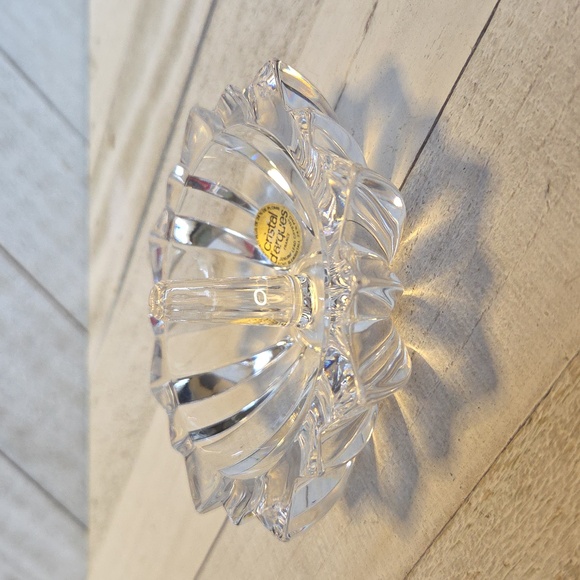 Vintage Cristal D'Arques Genuine Lead Crystal 24% Ring Holder Made In France - Picture 3 of 4